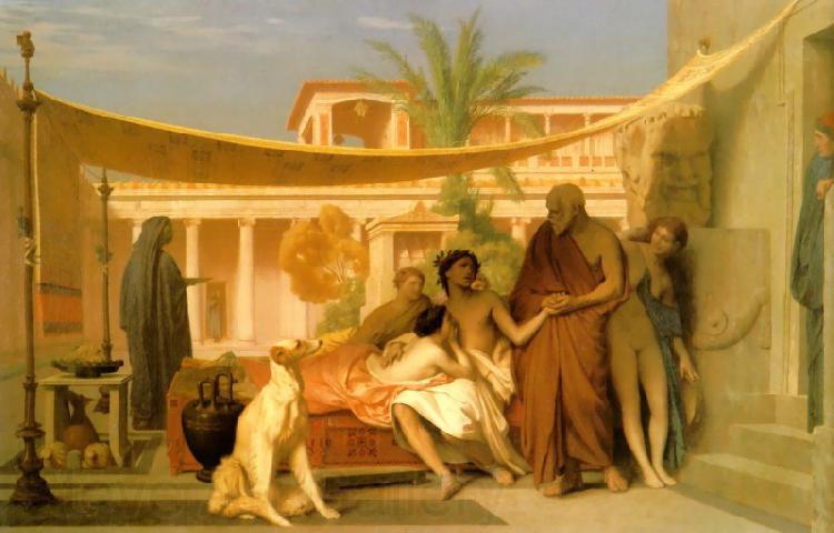 Jean Leon Gerome Socrates Seeking Alcibiades in the House of Aspasia Spain oil painting art